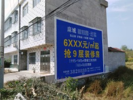 泗县墙体广告质量分析